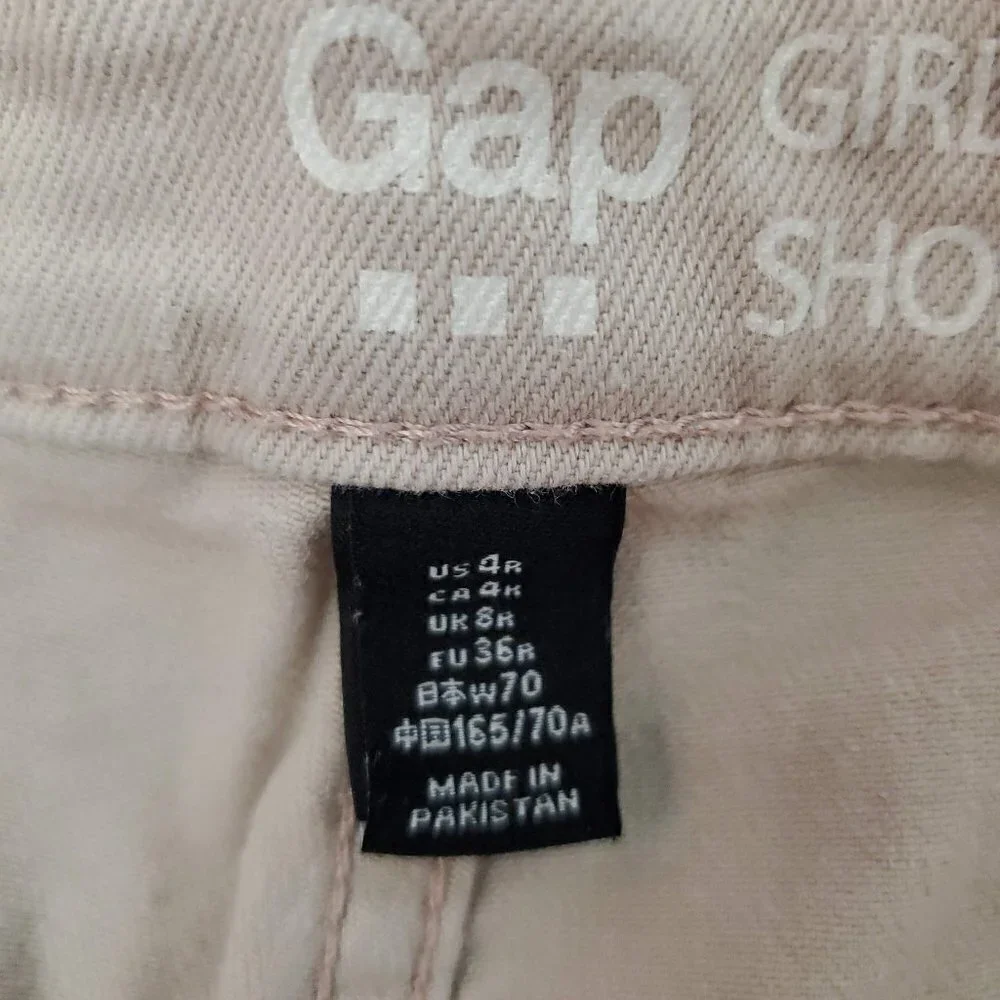 🏆168 Gap Denim Girlfriend Shorts Dusty Rose